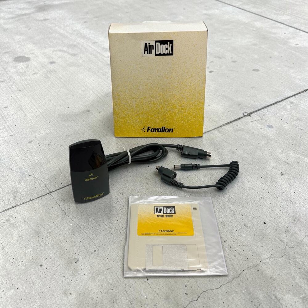 Vintage Farallon AirDock AirPath Installer Adapter Mac Macintosh Complete Box